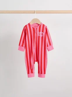 Meerdere strepen - Verpakking van 3 babyslaappakjes met tweewegrits (0 mnd - 3 jr)