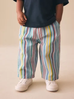 Meerdere strepen - Wijde broek met elastische taille (3mnd-7jr)