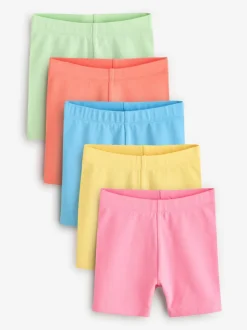 Meerkleurig - Set van 5 fietsshorts (3 mnd-7 jr)