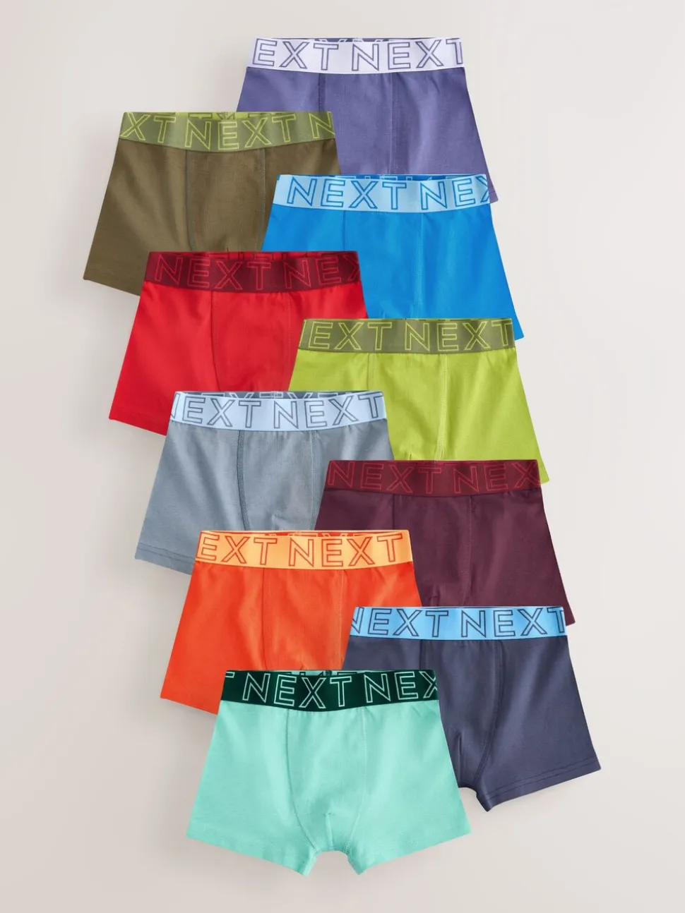 Meerkleurig - Verpakking van 10 boxers (2-16jr)