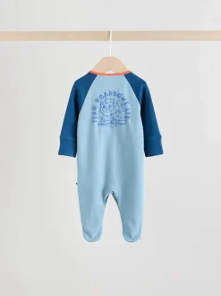Meerkleurig collegesportstijl - Verpakking van 3 babypyjama's (0 mnd-3 jr)