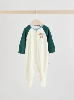Meerkleurig collegesportstijl - Verpakking van 3 babypyjama's (0 mnd-3 jr)