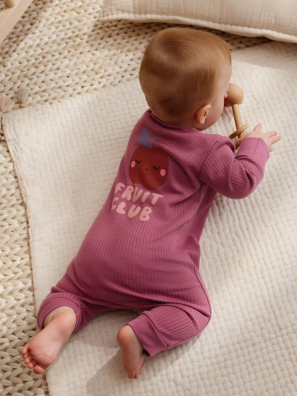 Meerkleurig met bloemenprint - Verpakking van 3 babyslaappakjes met tweewegrits (0 mnd - 3 jr)