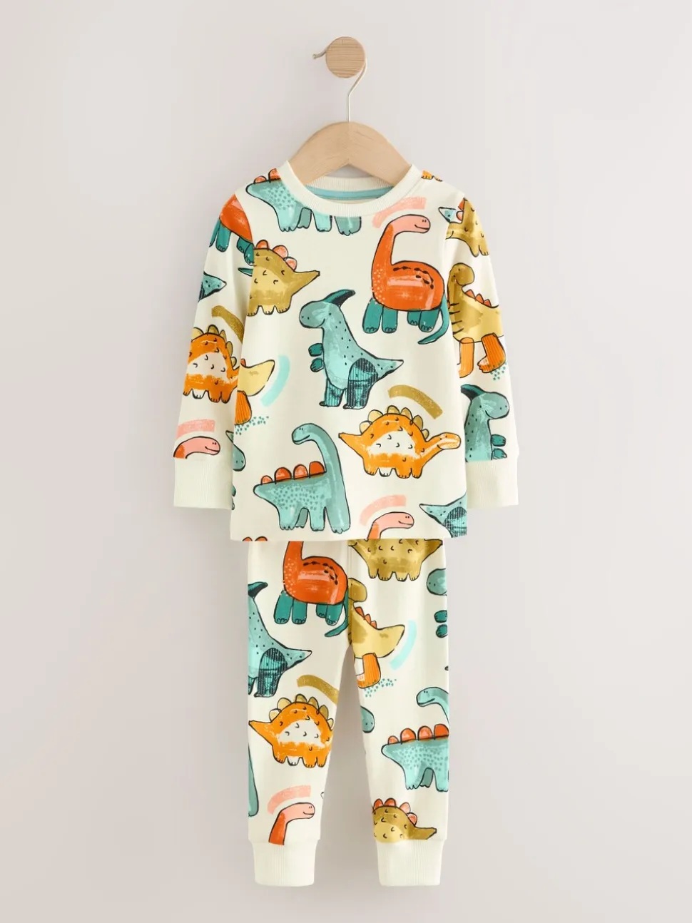 Meerkleurig met dinosaurussen - Verpakking van 3 knusse pyjama's (9 mnd-10 jr)
