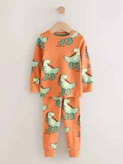 Meerkleurig met dinosaurussen - Verpakking van 3 knusse pyjama's (9 mnd-10 jr)