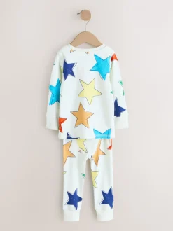 Meerkleurig sterren  - Verpakking van 3 knusse pyjama's (9 mnd-10 jr)