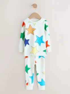 Meerkleurig sterren  - Verpakking van 3 knusse pyjama's (9 mnd-10 jr)
