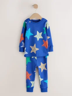 Meerkleurig sterren  - Verpakking van 3 knusse pyjama's (9 mnd-10 jr)