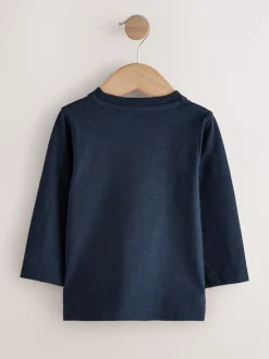 Meerkleurig voertuigen  - Set van 5 T-shirts met lange mouwen (3 mnd-7 jr)