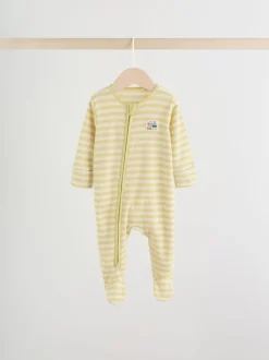 Meerkleurig voertuigen  - Verpakking van 3 babyslaappakjes met tweewegrits (0 mnd - 2 jr)