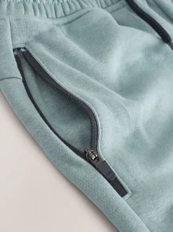 Meerkleurig Zwart/Marine/Mineraal - Verpakking van 3 slim fit joggingbroeken met (3-16jaar)