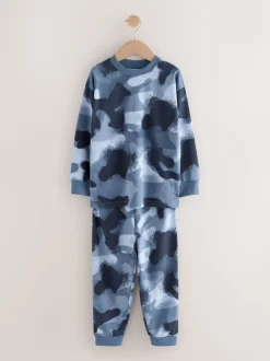 Meerkleurige camouflageprint - Verpakking van 3 pyjama's met lange mouwen (3-16 jr)