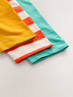 Meerkleurige Digger - Set van 3 T-shirts met grafische print en lange mouwen (3mnd-7jr)