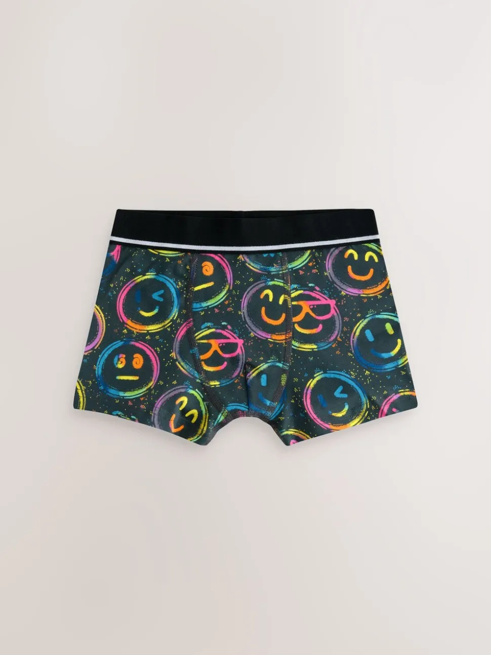 Meerkleurige grafittiprint - Verpakking van 5 trunks (3-16jr)