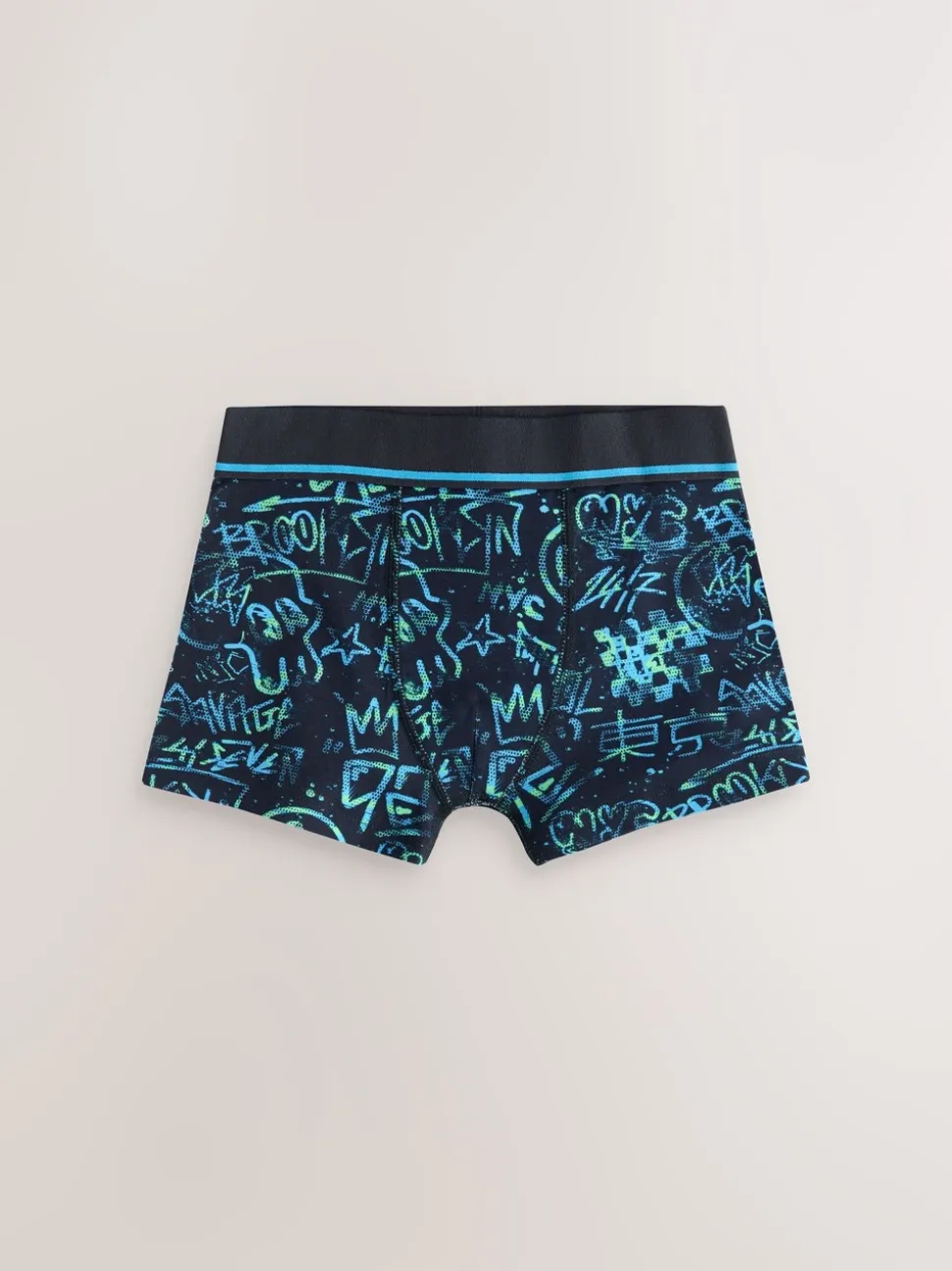 Meerkleurige grafittiprint - Verpakking van 5 trunks (3-16jr)