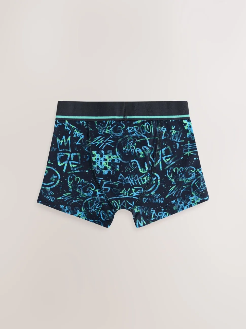 Meerkleurige grafittiprint - Verpakking van 5 trunks (3-16jr)