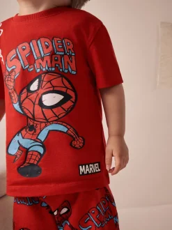 Meerkleurige mini Marvel - 100% katoenen korte pyjama's verpakking van 3 (12 mnd - 11 jr)