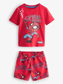 Meerkleurige mini Marvel - 100% katoenen korte pyjama's verpakking van 3 (12 mnd - 11 jr)