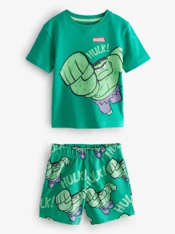 Meerkleurige mini Marvel - 100% katoenen korte pyjama's verpakking van 3 (12 mnd - 11 jr)