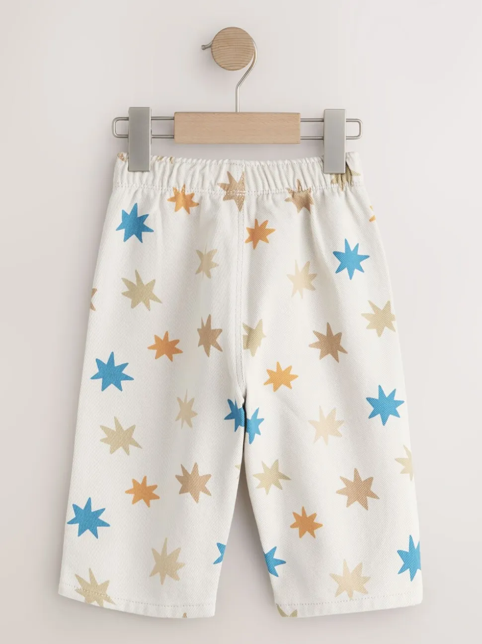 Meerkleurige sterrenprint - Wijde broek met elastische taille (3mnd-7jr)