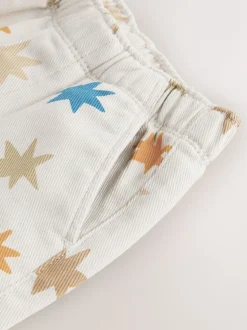 Meerkleurige sterrenprint - Wijde broek met elastische taille (3mnd-7jr)