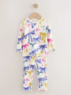 Meerkleurige Strik Print - Verpakking van 3 knusse pyjama's (9 mnd-12 jr)
