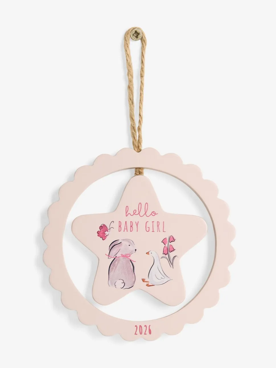 Meisje begoren in 2026 - decoratie om op te hangen