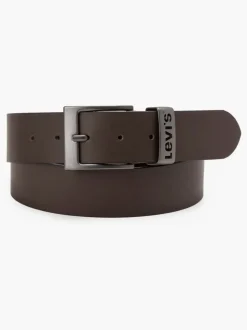 Metaalbruin - Levi's® Ashland metalen riem met logo