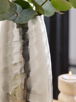 Metal Textured Vase
