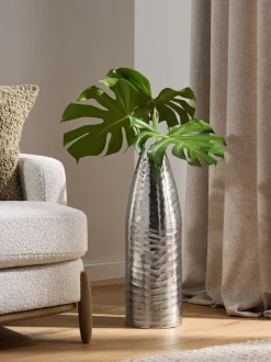 Metal Textured Vase