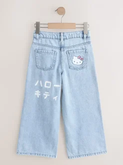 Mid wash - Hello Kitty Wide Leg Jeans (3-16yrs)