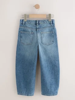 Middenblauw denim - Barrel jeans (3-16jaar)