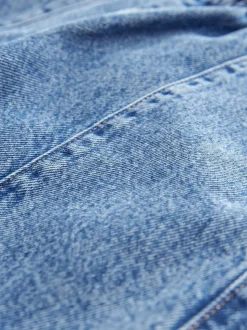 Middenblauw denim - Barrel jeans met elastische taille (3-16jr)