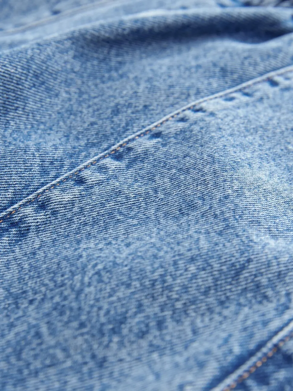 Middenblauw denim - Barrel jeans met elastische taille (3-16jr)