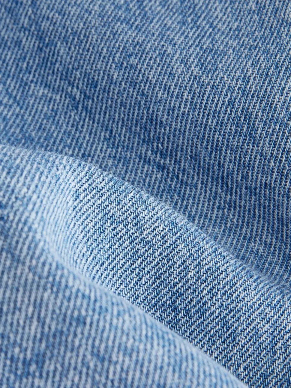 Middenblauw denim - Barrel 100% katoenen jeans (3mnd-7jr)