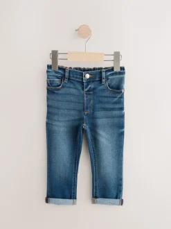 Middenblauw denim - Comfortabele jeans met stretch (3 mnd-7 jr)