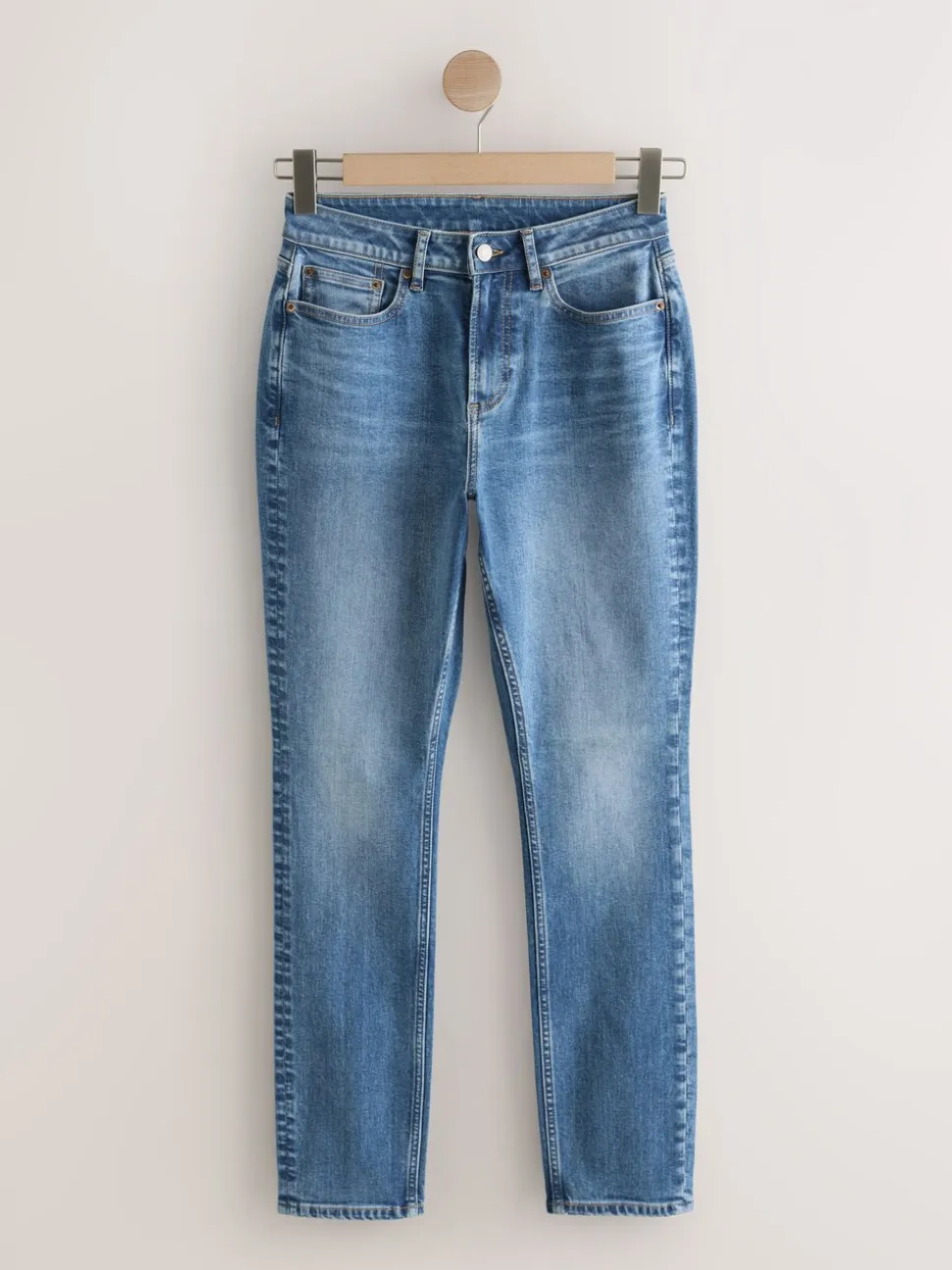 Middenblauw denim - Hourglass Mid Rise Stretch Slim Jeans