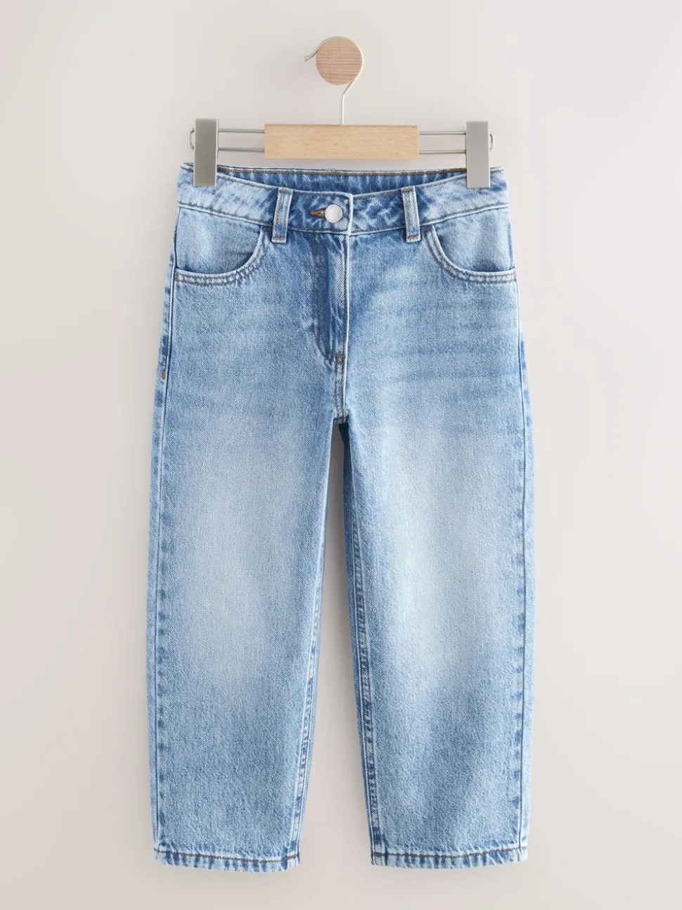 Middenblauw denim - Jeans met rechte pijpen (3-16jr)