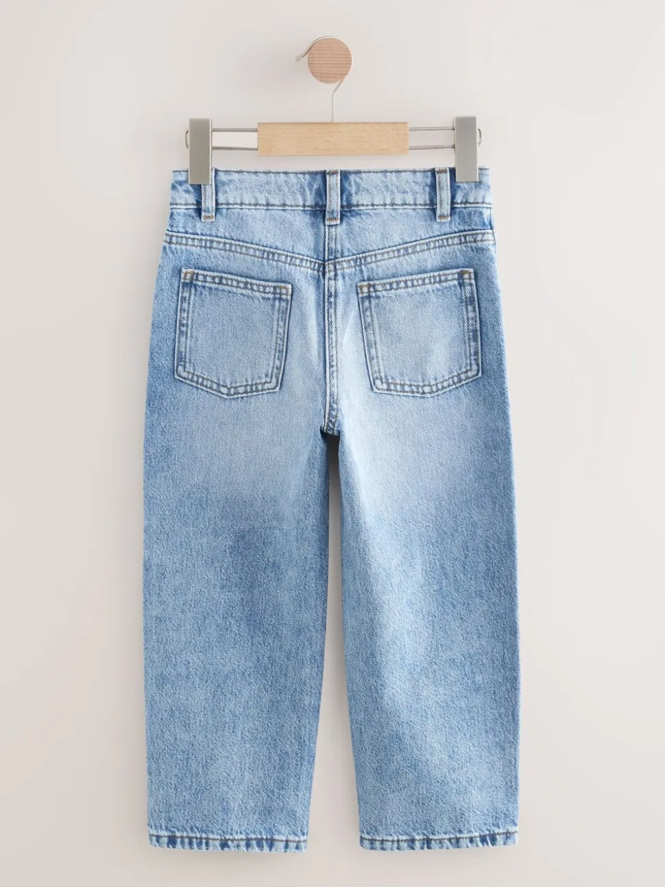 Middenblauw denim - Jeans met rechte pijpen (3-16jr)
