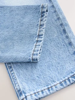 Middenblauw denim - Jeans met rechte pijpen (3-16jr)