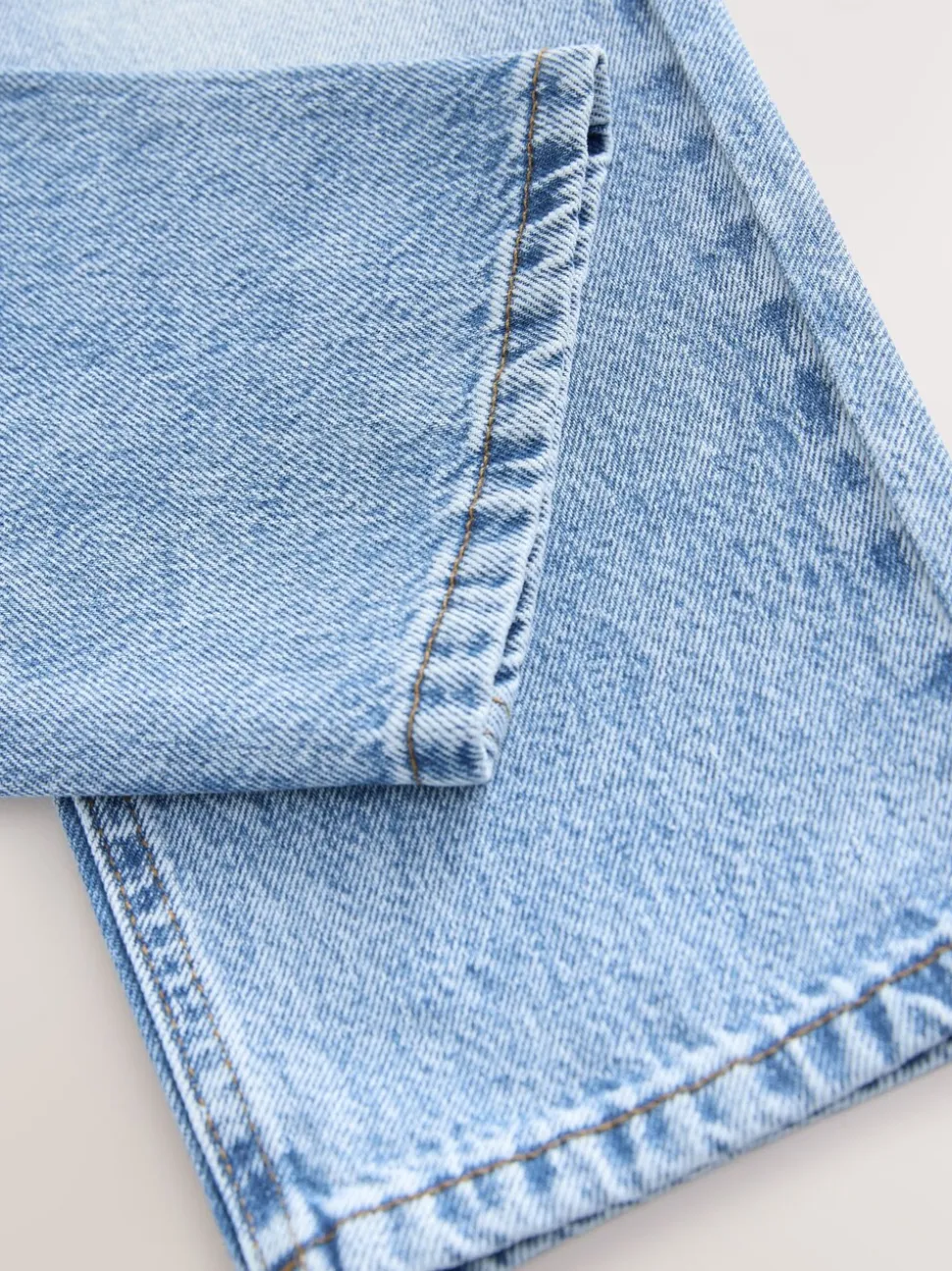 Middenblauw denim - Jeans met rechte pijpen (3-16jr)