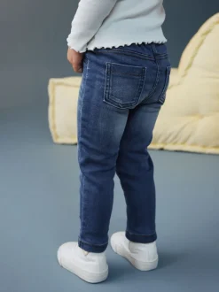 Middenblauw denim - Jegging met elastische taille (3 mnd-7 jr)