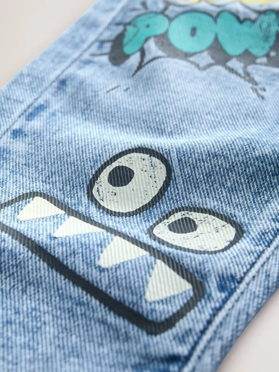 Middenblauw denim - Monster Graffiti Jeans (3mnd -7jr)