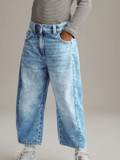 Middenblauw denim - Volume Barrel Jeans (3-16jaar)