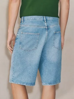 Middenblauw met wassing - EDIT Jort denim shorts