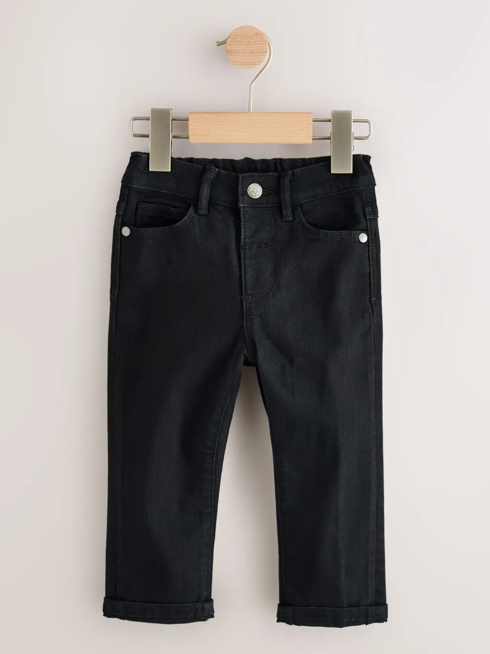 Middenblauw/zwart denim - 2 Pack Regular Fit Comfort Stretch Jeans (3mths-7yrs)
