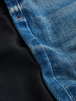 Middenblauw/zwart denim - 2 Pack Regular Fit Comfort Stretch Jeans (3mths-7yrs)