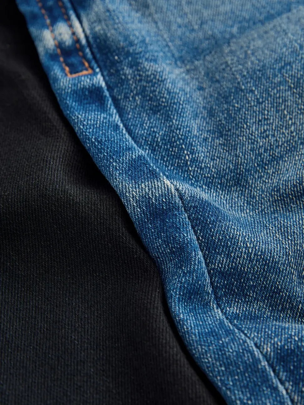 Middenblauw/zwart denim - 2 Pack Regular Fit Comfort Stretch Jeans (3mths-7yrs)