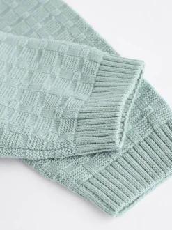 Mineraal - Babyset met gebreide trui en legging van 100% katoen met textuur (0mnd -3jr)