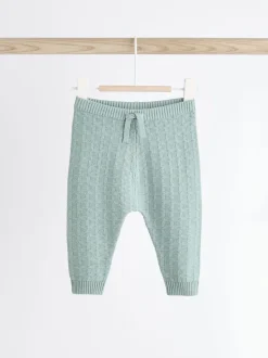 Mineraal - Babyset met gebreide trui en legging van 100% katoen met textuur (0mnd -3jr)